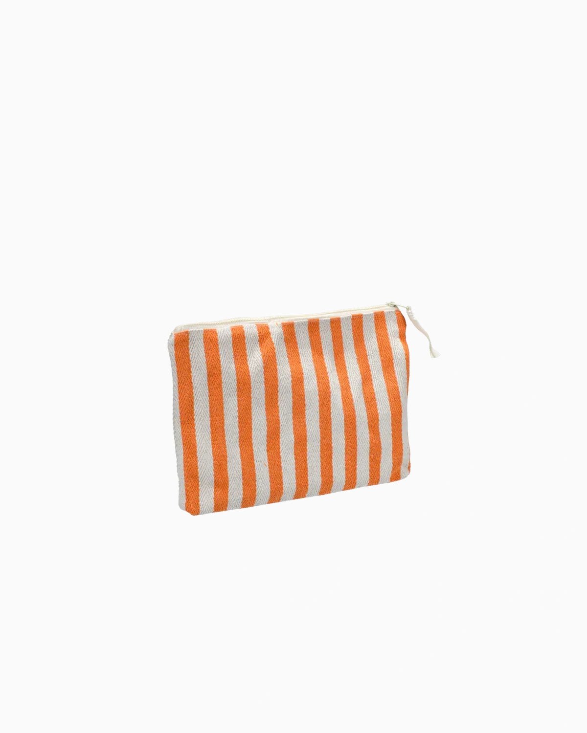 Kado Design - Kosmetiktasche Natur • Streifen Orange - Kulturbeutel - ROSA ECK