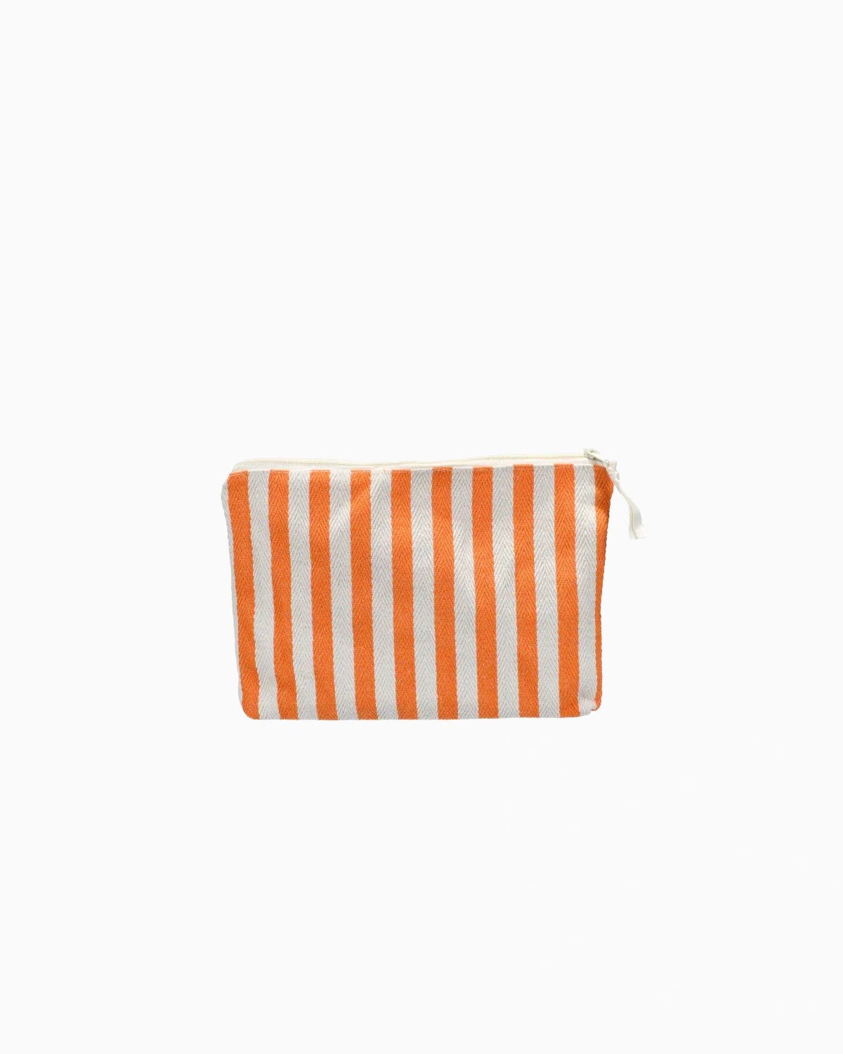 Kado Design - Kosmetiktasche Natur • Streifen Orange - Kulturbeutel - ROSA ECK