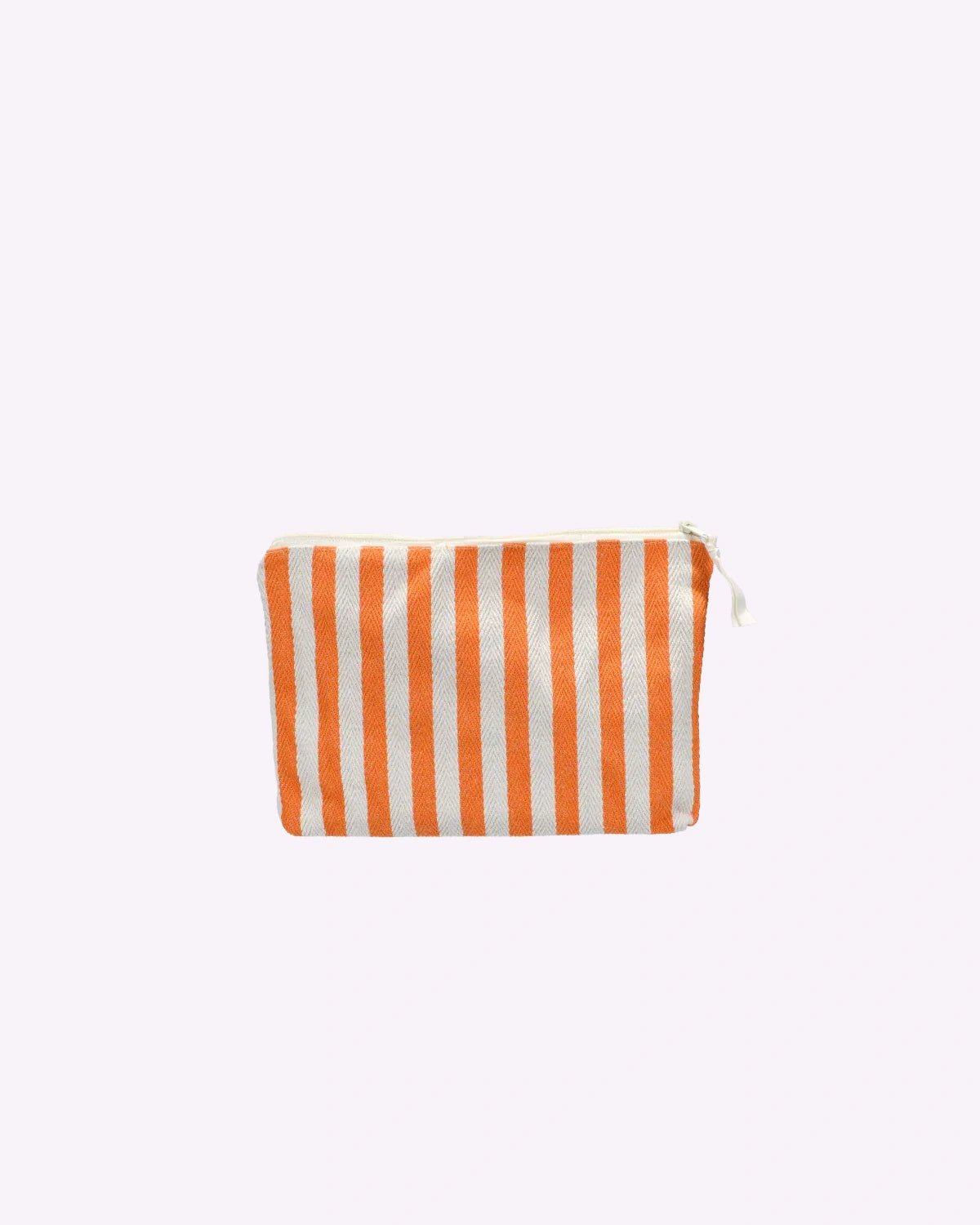 Kado Design - Kosmetiktasche Natur • Streifen Orange - Kulturbeutel - ROSA ECK