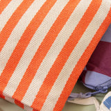 Kado Design - Kosmetiktasche Natur • Streifen Orange - Kulturbeutel - ROSA ECK