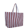 Kado Design - Strandtasche aus Baumwolle • Hellblau/Braun gestreift - Tasche - ROSA ECK Concept Store