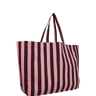 Kado Design - Strandtasche aus Baumwolle • Pink/Braun gestreift - Tasche - ROSA ECK Concept Store