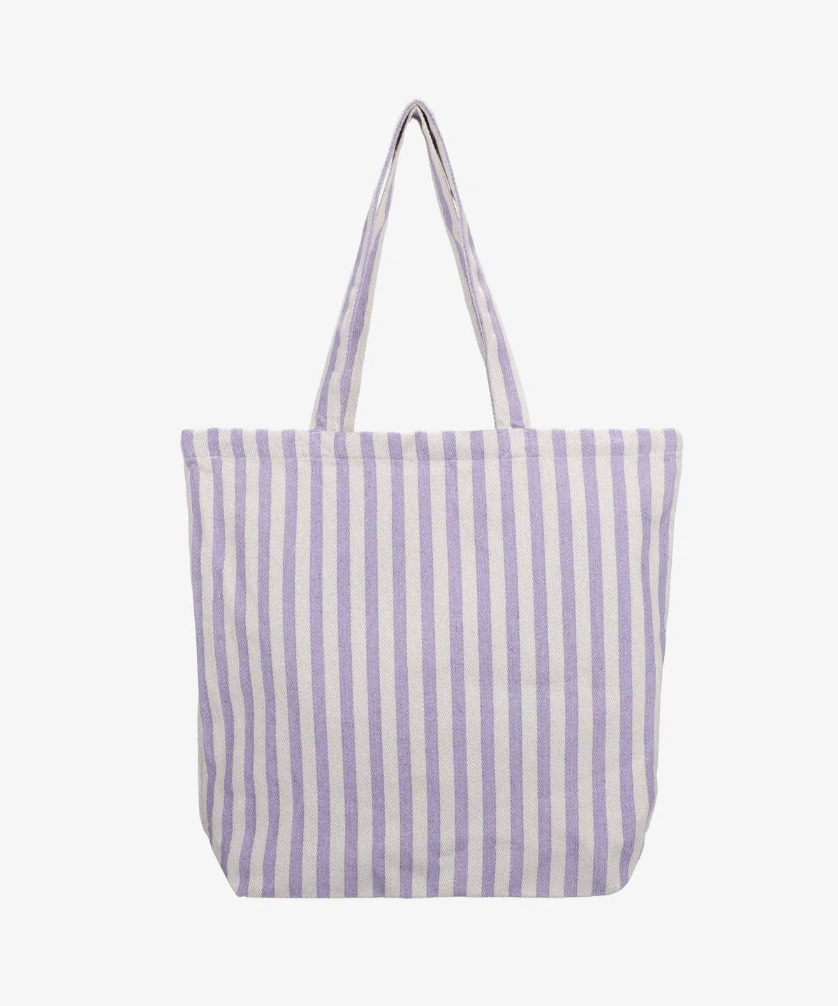 Kado Design - Strandtasche • Natur Streifen Lila - ROSA ECK