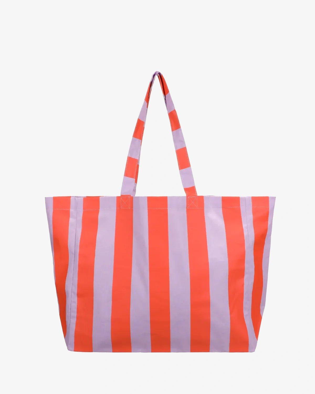 Kado Design - Strandtasche • Orange/Flieder gestreift - ROSA ECK