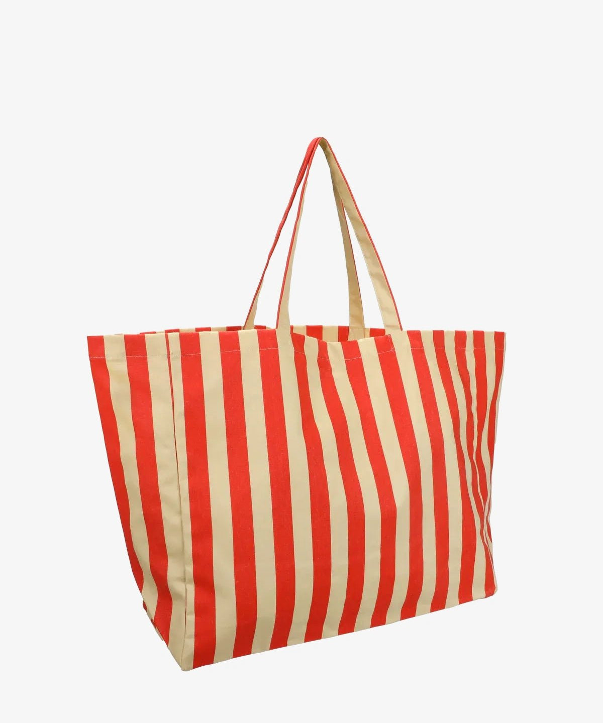 Kado Design - Strandtasche • Vanille/Rot gestreift - ROSA ECK