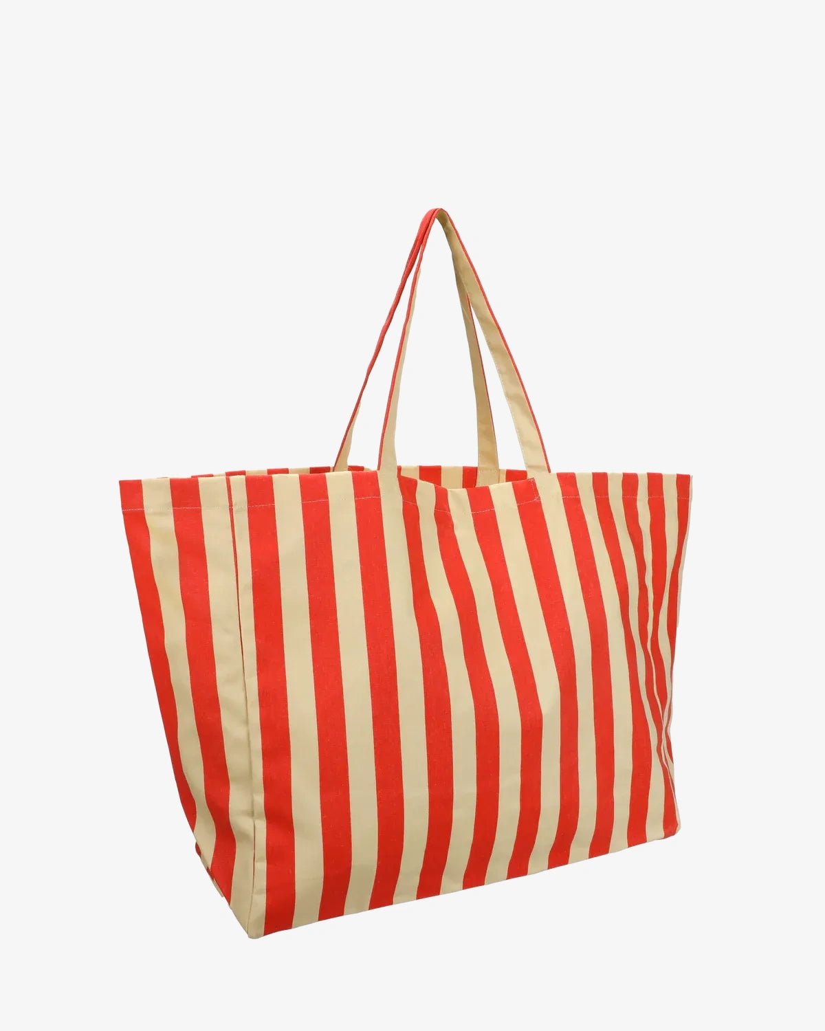 Kado Design - Strandtasche • Vanille/Rot gestreift - ROSA ECK