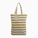 Kado Design - Tragetasche aus Baumwolle • Blau / Grün gestreift - Tasche - ROSA ECK Concept Store
