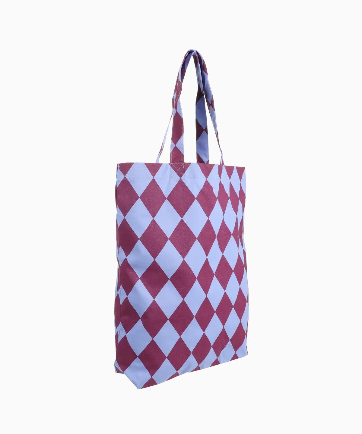 Kado Design - Tragetasche aus Baumwolle • Blau / Lila kariert - Tasche - ROSA ECK Concept Store