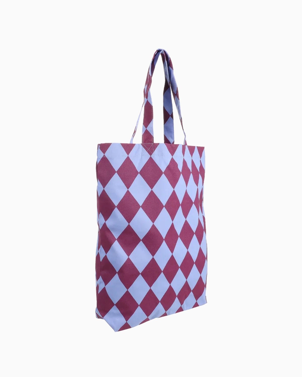 Kado Design - Tragetasche aus Baumwolle • Blau / Lila kariert - Tasche - ROSA ECK Concept Store