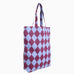 Kado Design - Tragetasche aus Baumwolle • Blau / Lila kariert - Tasche - ROSA ECK Concept Store