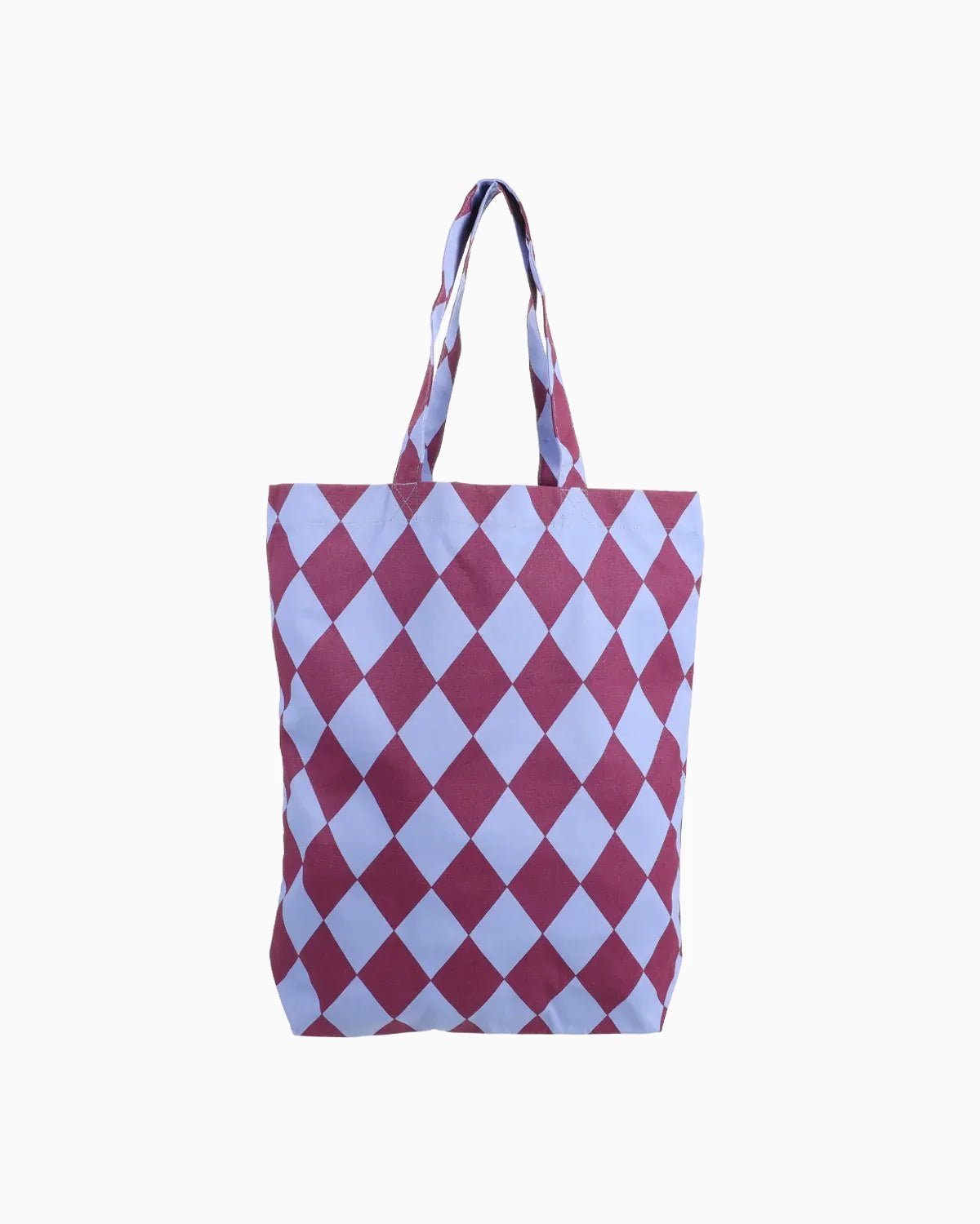 Kado Design - Tragetasche aus Baumwolle • Blau / Lila kariert - Tasche - ROSA ECK Concept Store