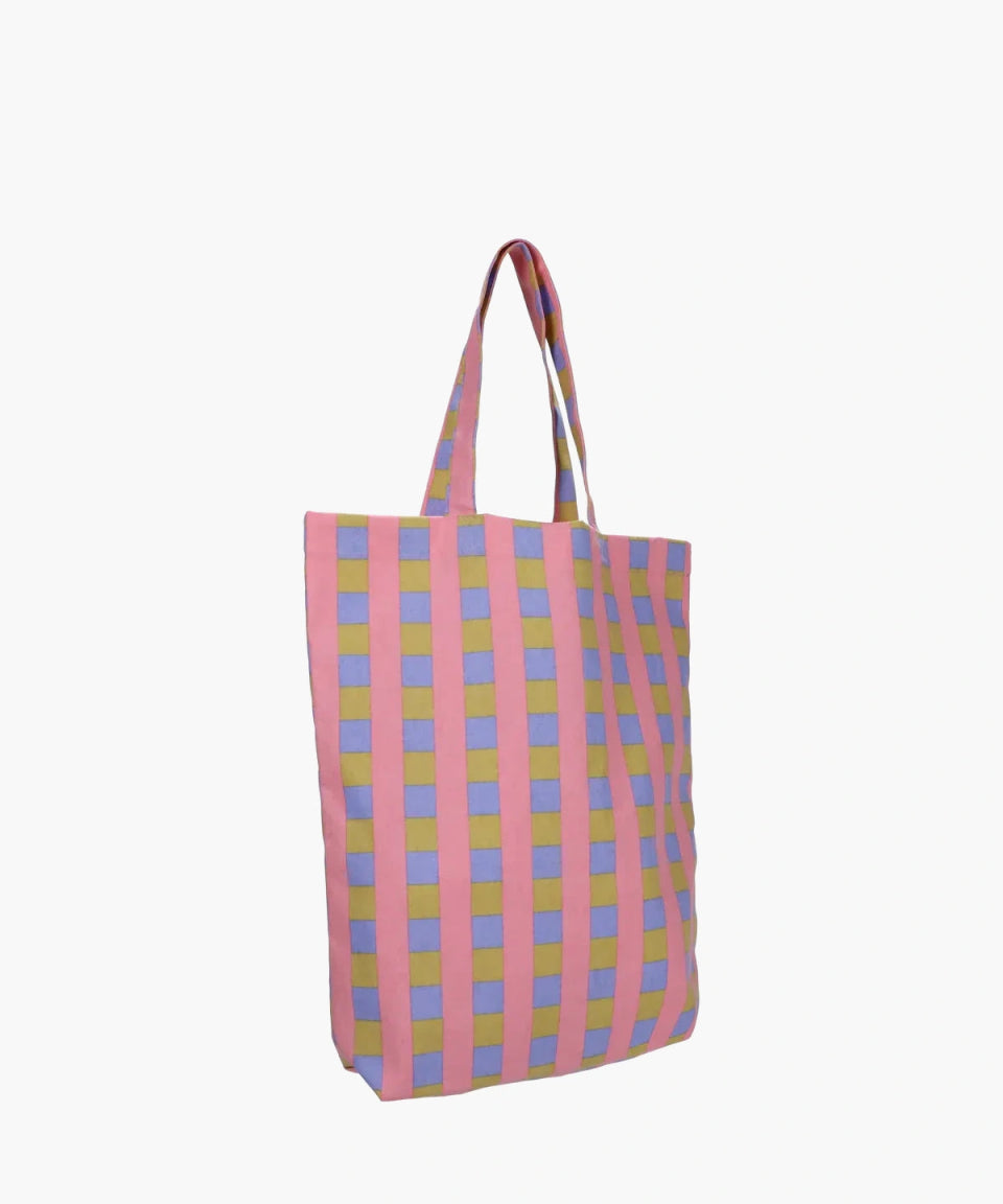Kado Design - Tragetasche aus Baumwolle • Blau/Grün/Rosa - Tasche - ROSA ECK Concept Store