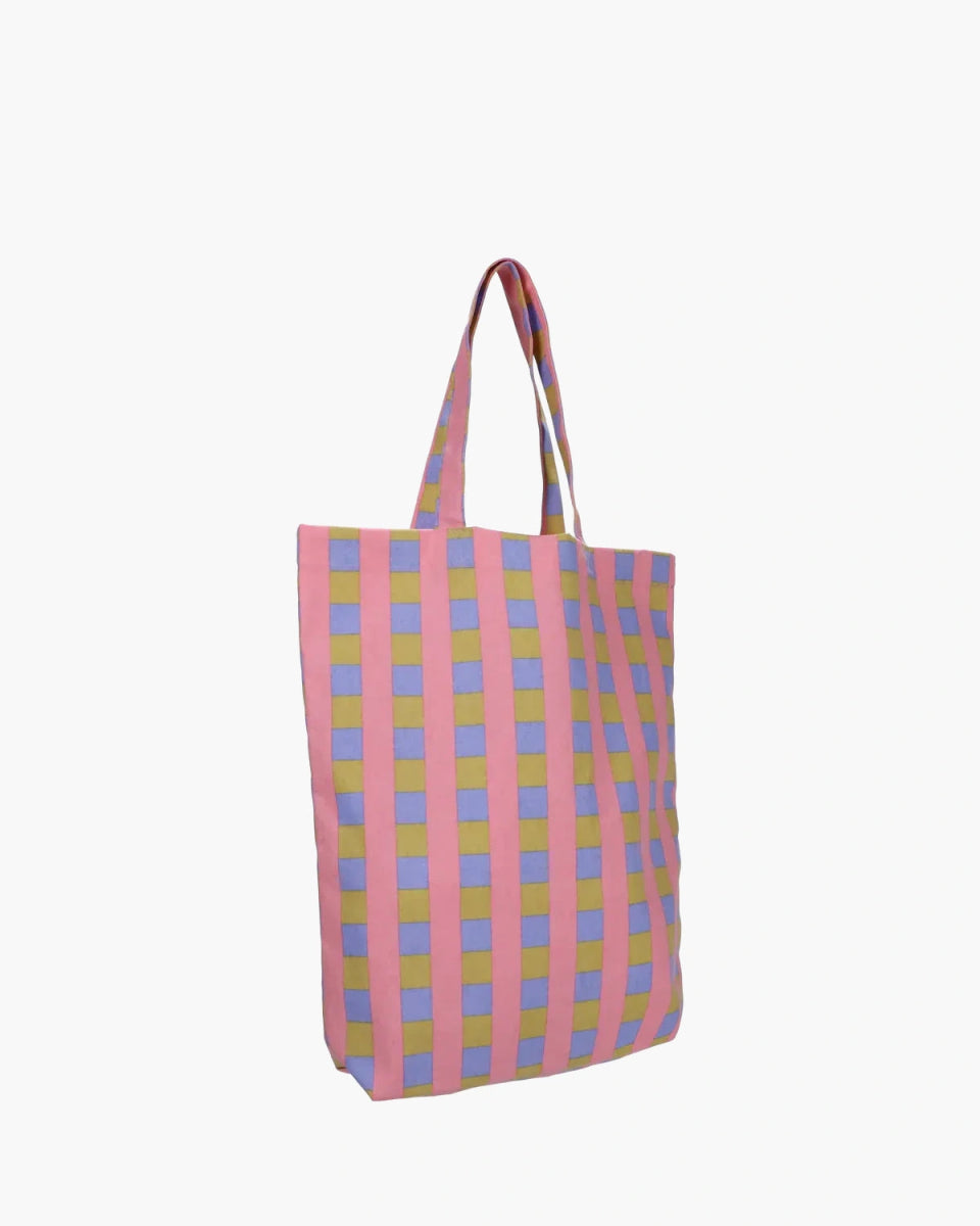 Kado Design - Tragetasche aus Baumwolle • Blau/Grün/Rosa - Tasche - ROSA ECK Concept Store