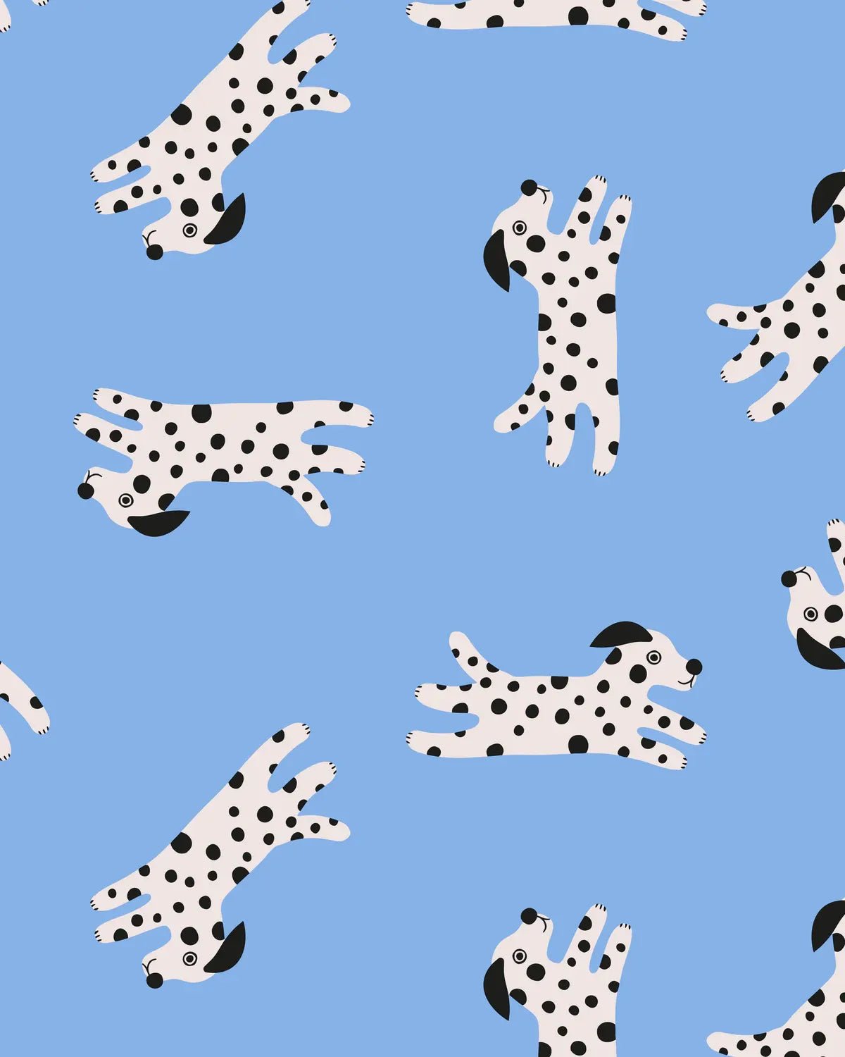 Kado Design - Tragetasche aus Baumwolle • Hunde (Charlotte Janvier) - ROSA ECK