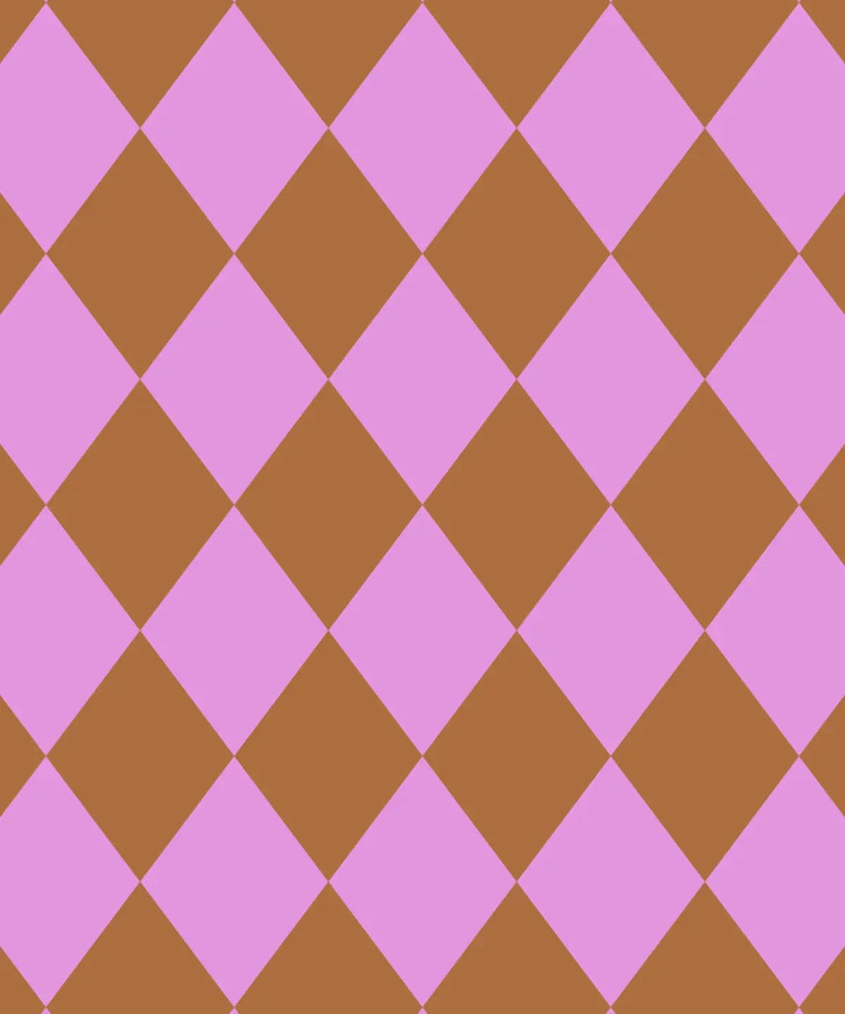 Kado Design - Tragetasche aus Baumwolle • Lila/Braun Rauten - ROSA ECK