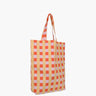 Kado Design - Tragetasche aus Baumwolle • Orange/Gelb/Rosa kariert - Tasche - ROSA ECK Concept Store