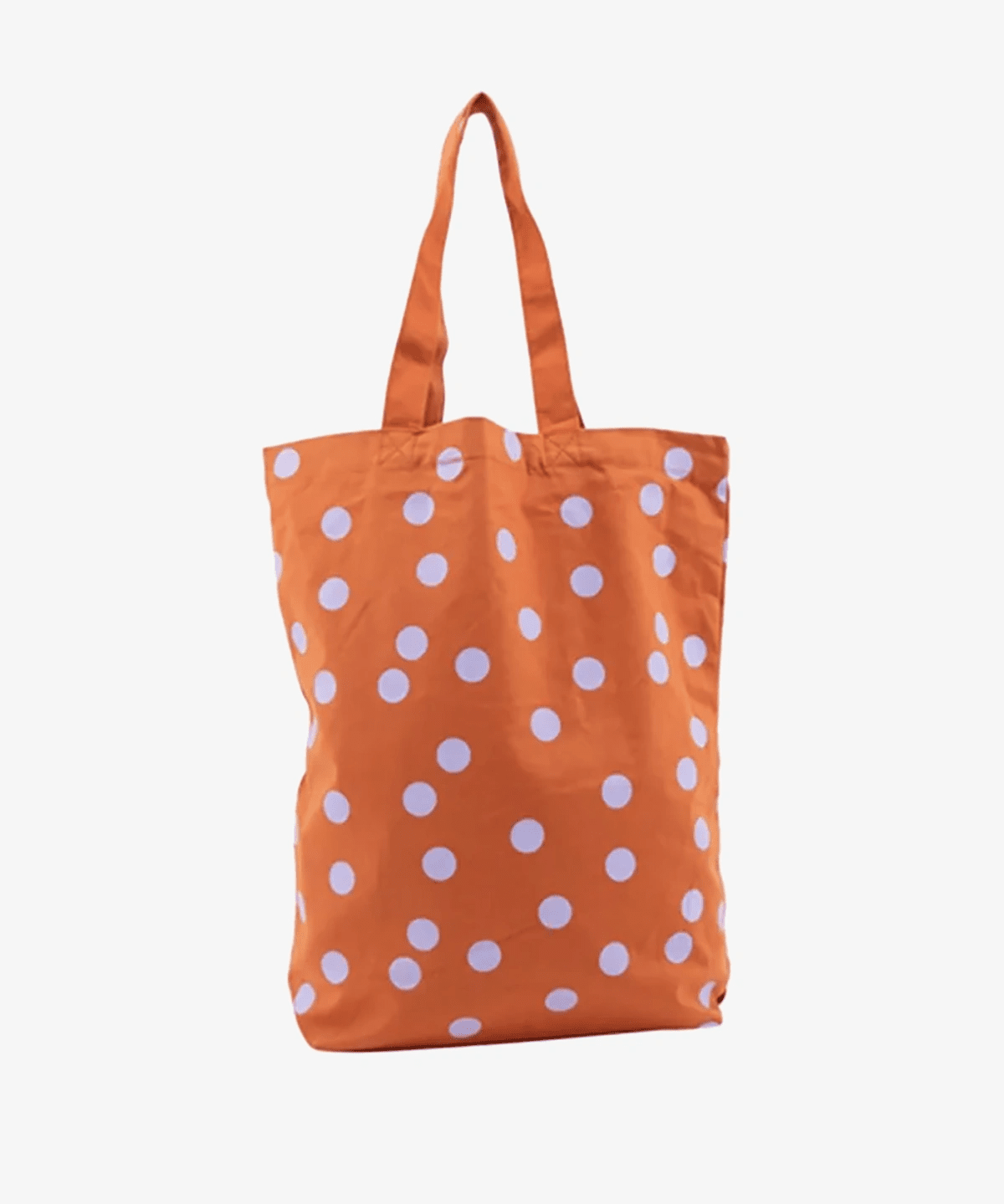 Kado Design - Tragetasche aus Baumwolle • Orange/Hellblau gepunktet - ROSA ECK