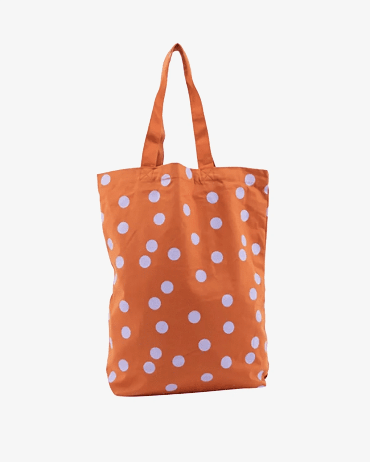 Kado Design - Tragetasche aus Baumwolle • Orange/Hellblau gepunktet - ROSA ECK