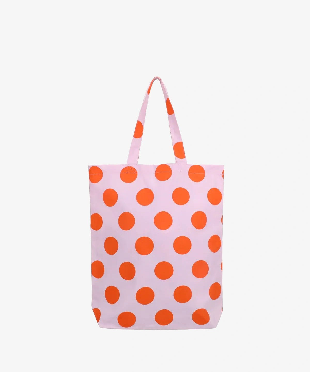 Kado Design - Tragetasche aus Baumwolle • Rosa/Orange gepunktet - ROSA ECK