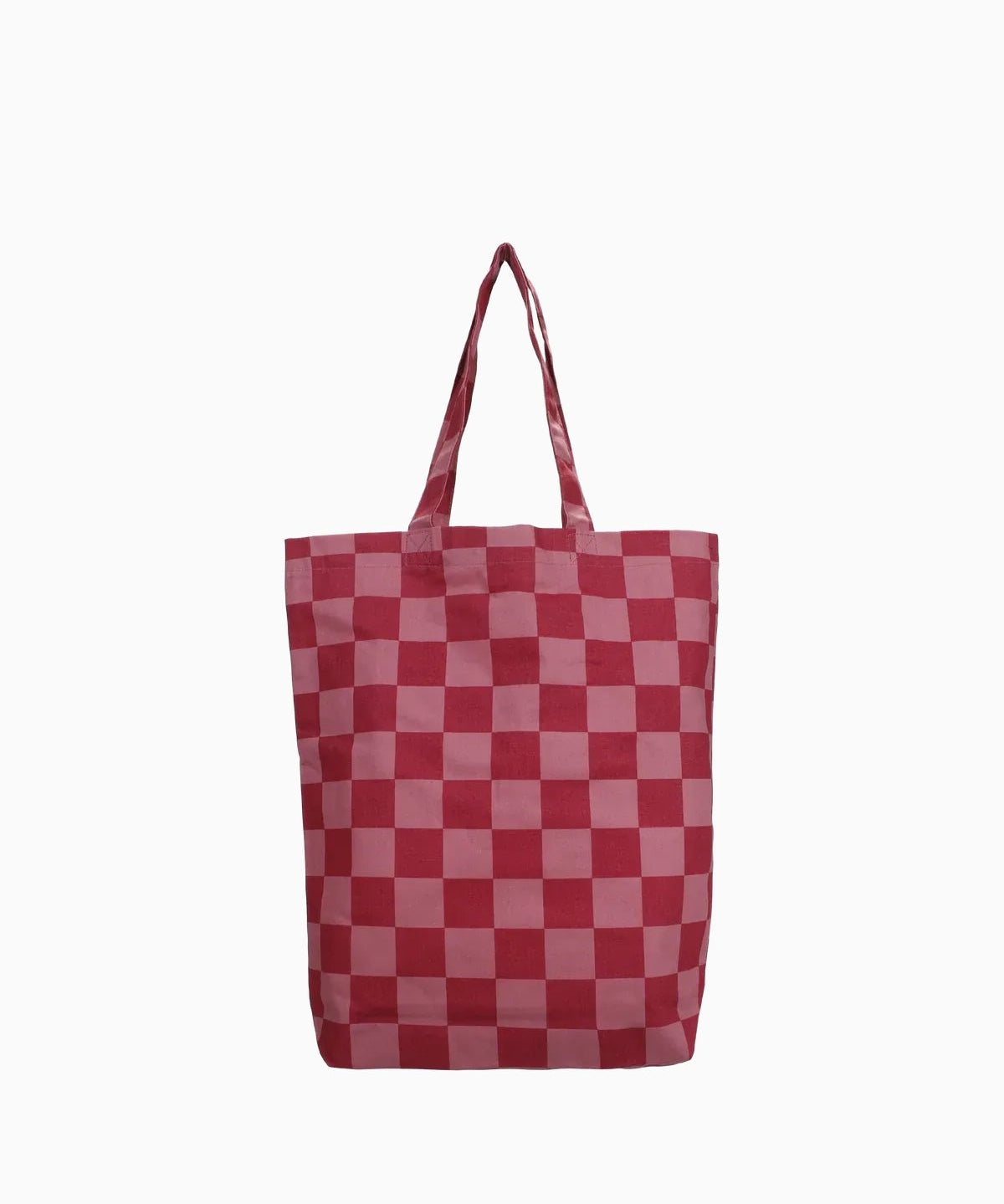 Kado Design - Tragetasche aus Baumwolle • Rot / Dunkelrot kariert - Tasche - ROSA ECK Concept Store