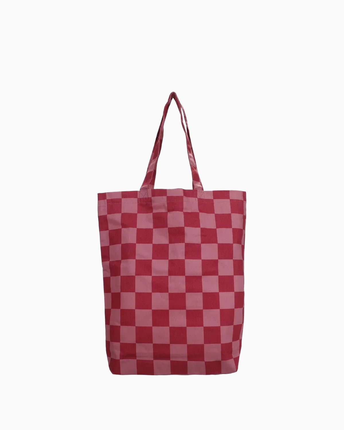 Kado Design - Tragetasche aus Baumwolle • Rot / Dunkelrot kariert - Tasche - ROSA ECK Concept Store