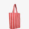 Kado Design - Tragetasche aus Baumwolle • Rot/Rosa gestreift - ROSA ECK