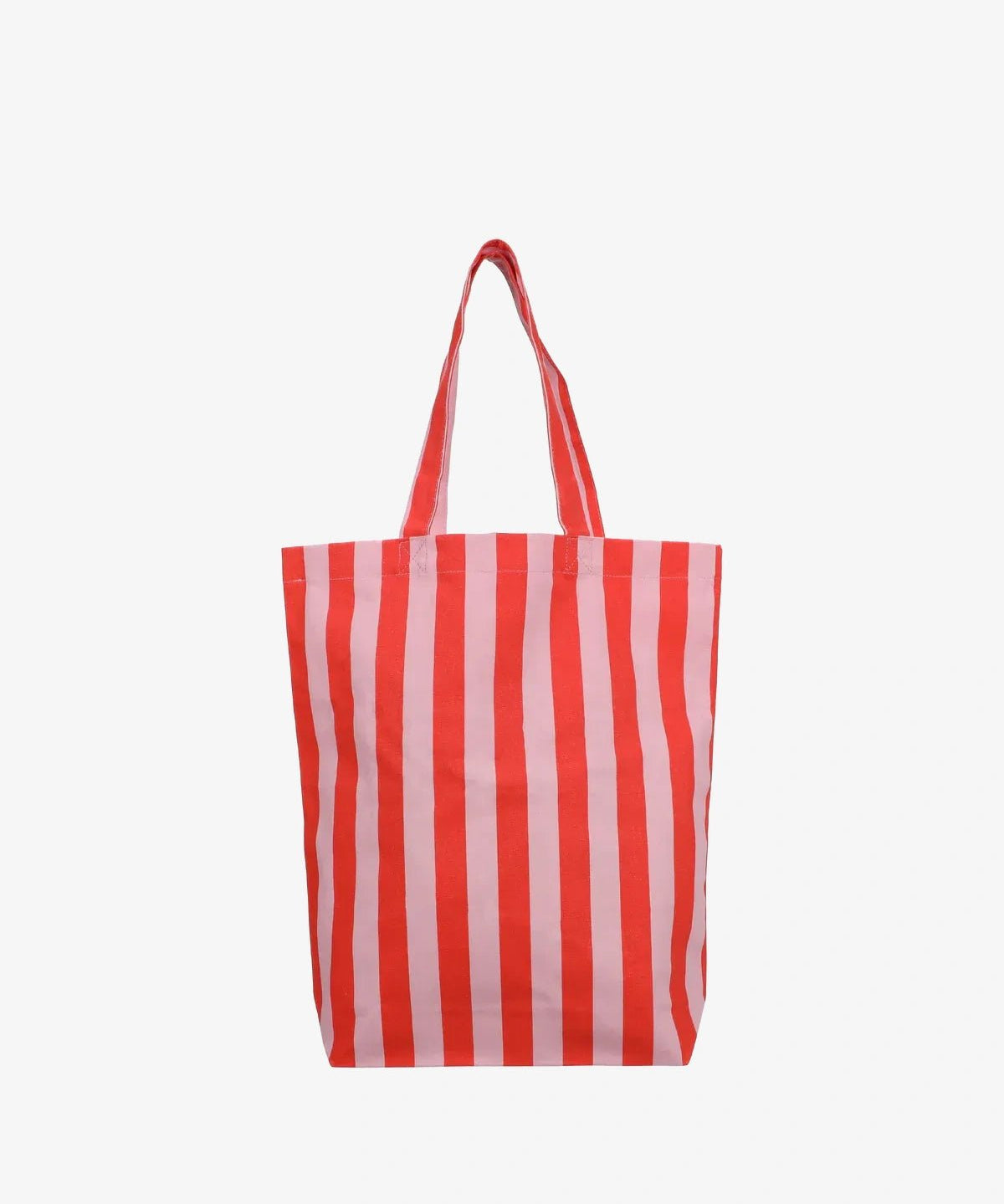 Kado Design - Tragetasche aus Baumwolle • Rot/Rosa gestreift - ROSA ECK