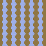 Kado Design - Tragetasche aus Baumwolle • Wavy Hellblau + Olivgrün - Tasche - ROSA ECK