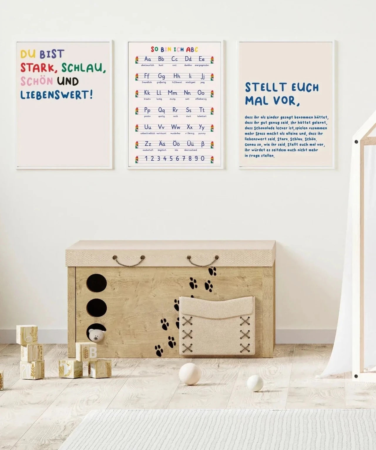 KinderStärken - DU BIST STARK 50x70cm Poster - ROSA ECK