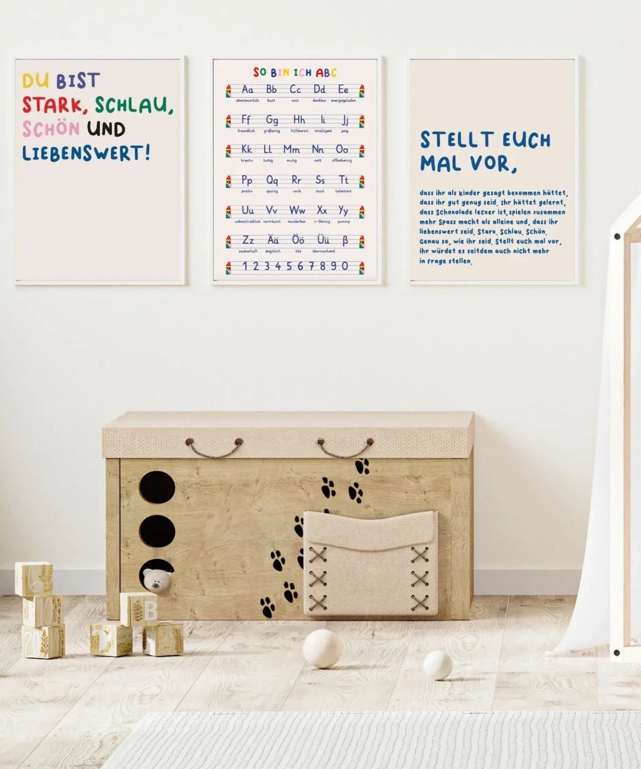 KinderStärken - ICH DARF ALLES SEIN Kinder - Poster (30 x 40 cm) - ROSA ECK