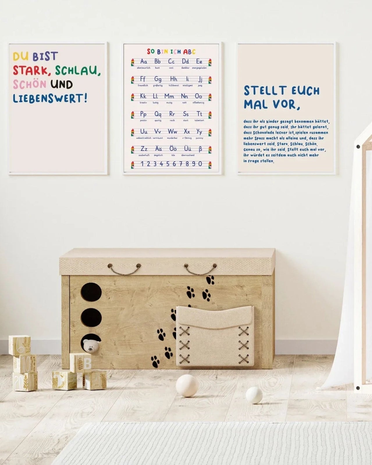 KinderStärken - ICH DARF ALLES SEIN Kinder - Poster (30 x 40 cm) - ROSA ECK