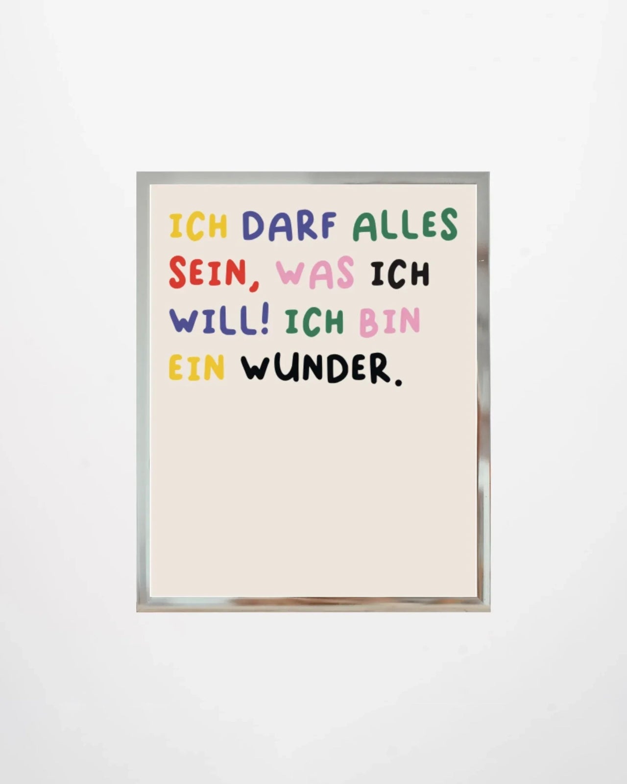 KinderStärken - ICH DARF ALLES SEIN Kinder - Poster (30 x 40 cm) - ROSA ECK