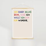 KinderStärken - ICH DARF ALLES SEIN Kinder - Poster (30 x 40 cm) - ROSA ECK