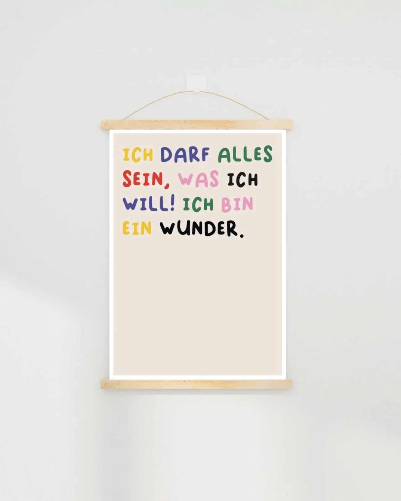 KinderStärken - ICH DARF ALLES SEIN Kinder - Poster (30 x 40 cm) - ROSA ECK