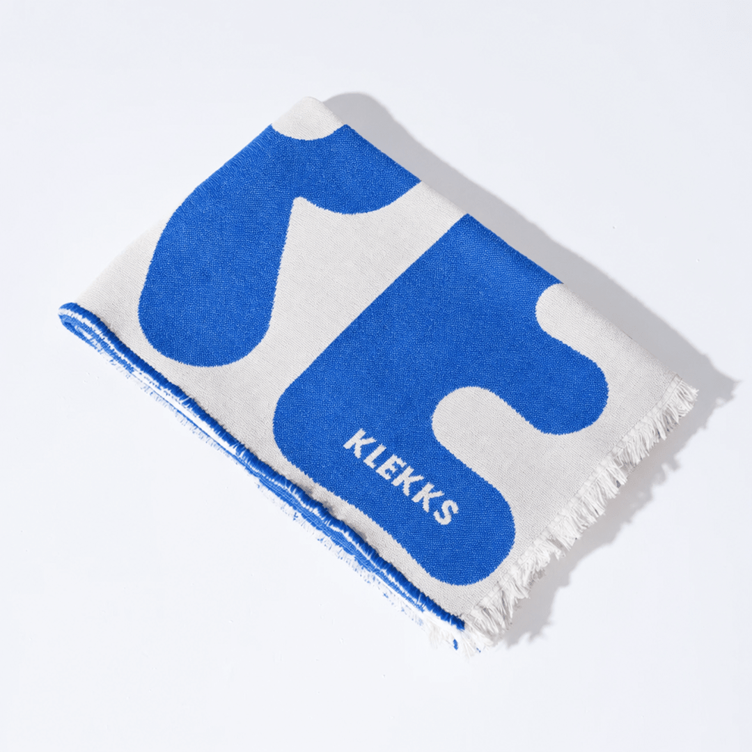KLEKKS - KLEKKS NO. 11 Leichte Baumwolldecke • Blau - ROSA ECK