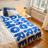KLEKKS - KLEKKS NO. 11 Wolldecke • Blau - ROSA ECK