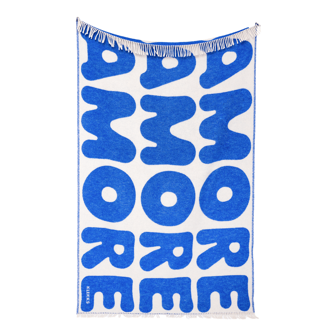 KLEKKS - KLEKKS NO. 11 Wolldecke • Blau - ROSA ECK