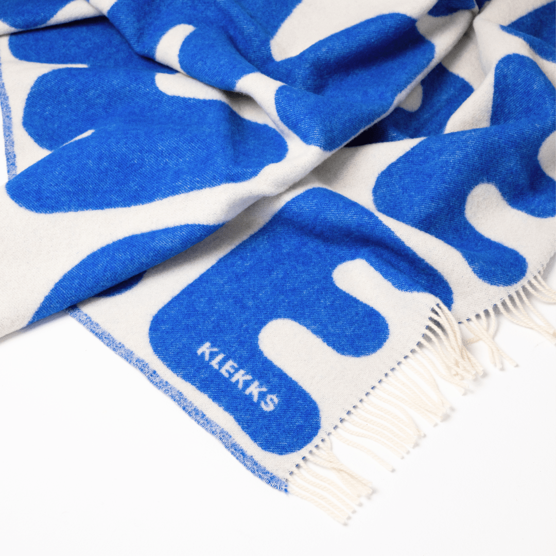 KLEKKS - KLEKKS NO. 11 Wolldecke • Blau - ROSA ECK