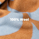 KLEKKS - KLEKKS NO. 30 Wolldecke in Hellblau/Orange - Sofadecke - ROSA ECK