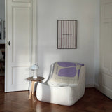 KLEKKS - KLEKKS NO. 32 Wolldecke in Lila - Sofadecke - ROSA ECK