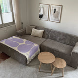 KLEKKS - KLEKKS NO. 32 Wolldecke in Lila - Sofadecke - ROSA ECK