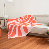 KLEKKS - KLEKKS NO. 5 Baumwolldecke in Rot/Rosa - Sofadecke - ROSA ECK