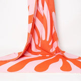 KLEKKS - KLEKKS NO. 5 Baumwolldecke in Rot/Rosa - Sofadecke - ROSA ECK