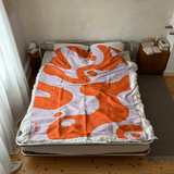 KLEKKS - KLEKKS NO. 8 Leichte Baumwolldecke • Orange - ROSA ECK