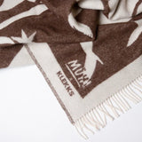 KLEKKS - KLEKKS x hannah.muehi NO. 31 Wolldecke in Braun - Sofadecke - ROSA ECK