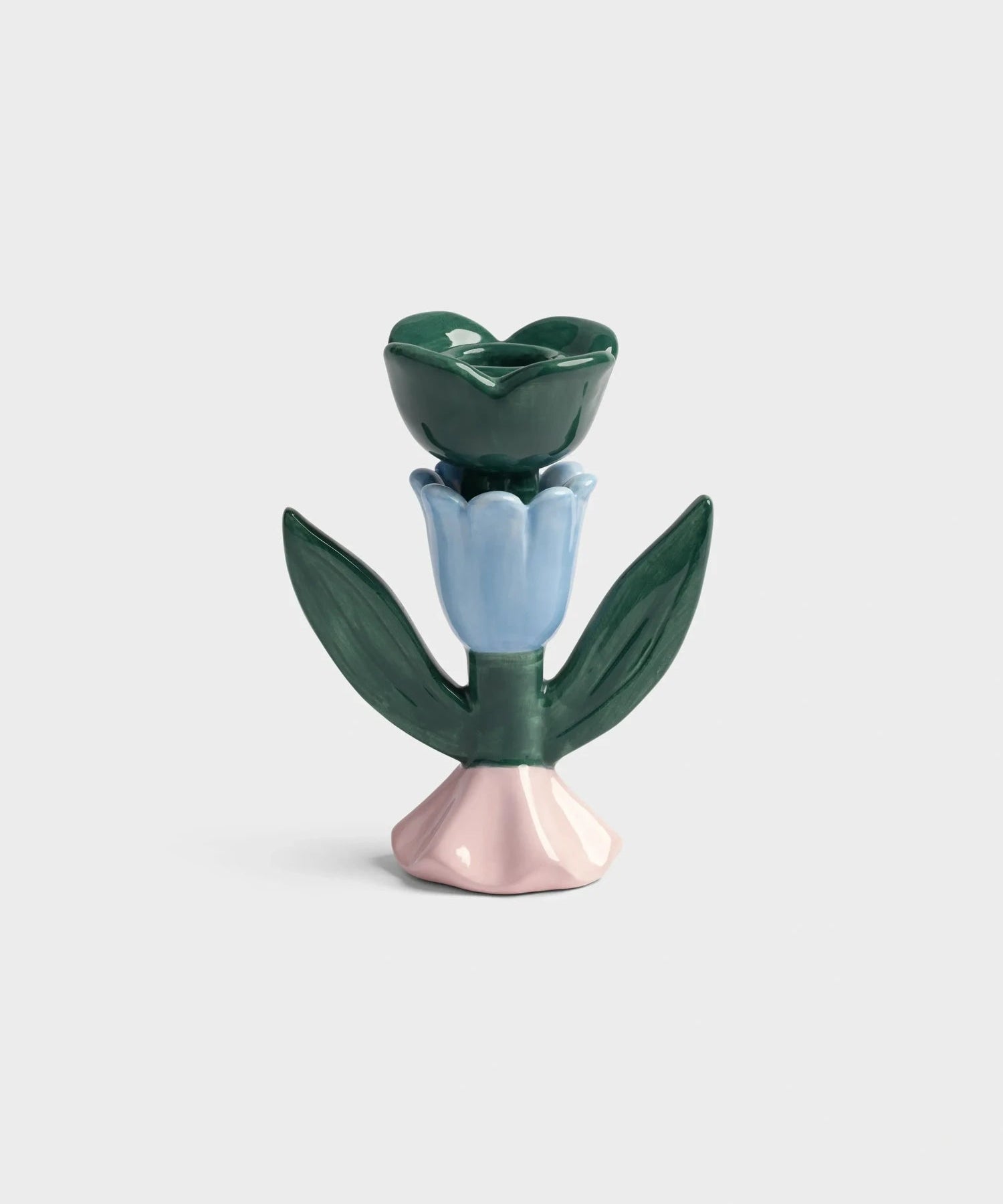 &Klevering - BLUME Kerzenhalter • medium - ROSA ECK