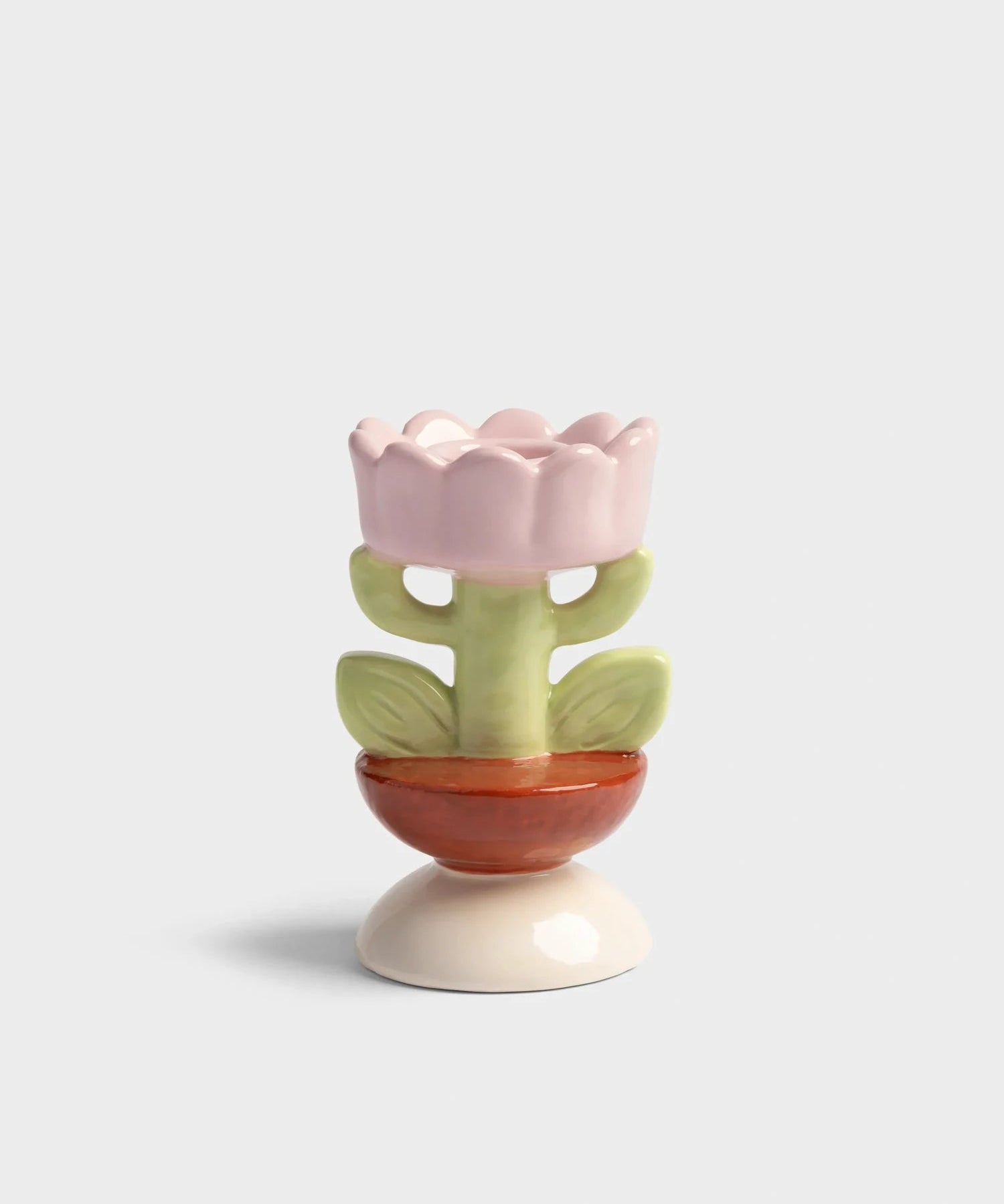 &Klevering - BLUME Kerzenhalter • small - ROSA ECK