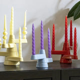 &Klevering - BRUTE Großer Kerzenhalter • Rot - Kerzenständer - ROSA ECK