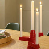 &Klevering - BRUTE Großer Kerzenhalter • Rot - Kerzenständer - ROSA ECK