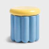 &Klevering - CHARLO Aufbewahrungsdose aus Keramik | Blau/Gelb - Dose - ROSA ECK Concept Store
